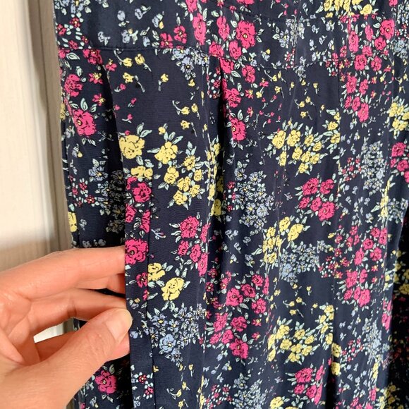 Women's Juicy Couture Silk Jumper Pantsuit Sleeveless Ditsy Floral Print Size 12 - Picture 5 of 15